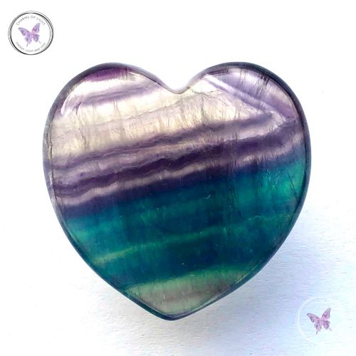 Fluorite Gemstone Crystal Heart